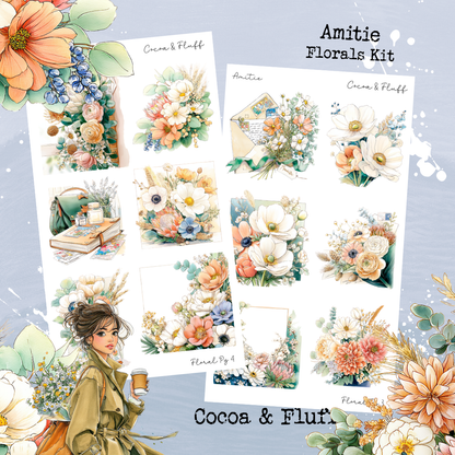 Florals Mini Journaling Kit - Amitie