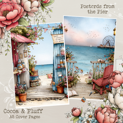 A5 Cover Sheets - NEW ITEM - Postcards from the Pier