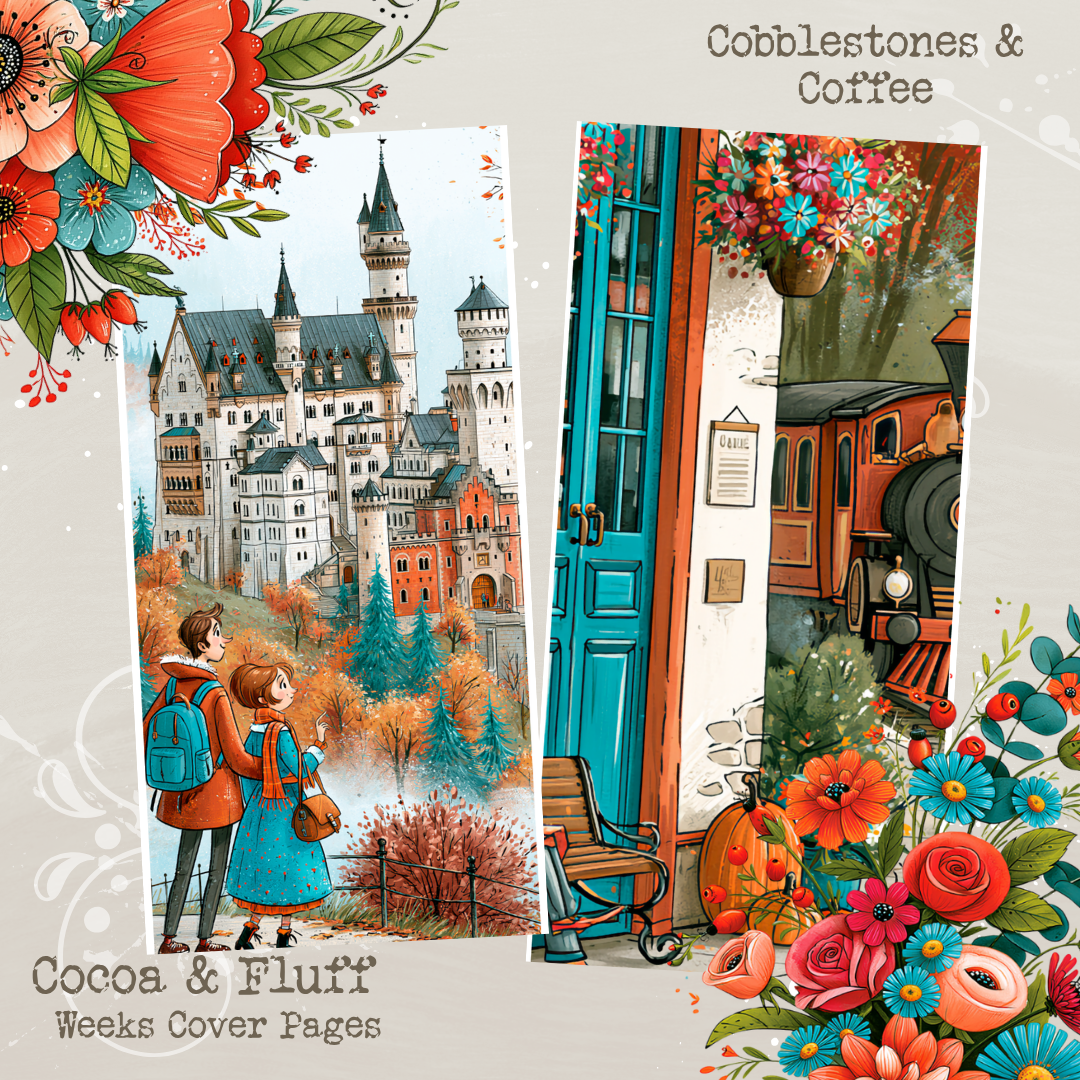 Weeks Cover Sheets - NEW ITEM - Cobblestones & Coffee