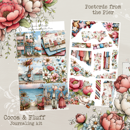 Postcards from the Pier | 12 Page Journaling Kit