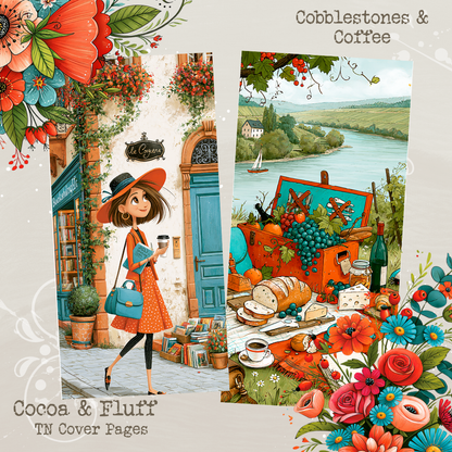 TN Cover Sheets - NEW ITEM - Cobblestones & Coffee