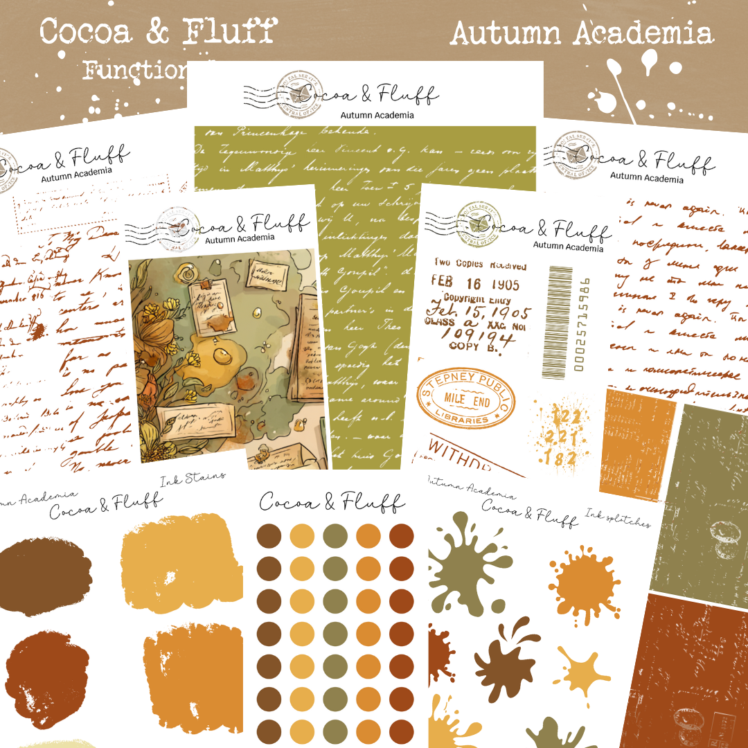 Functional Planner Stickers – Autumn Academia