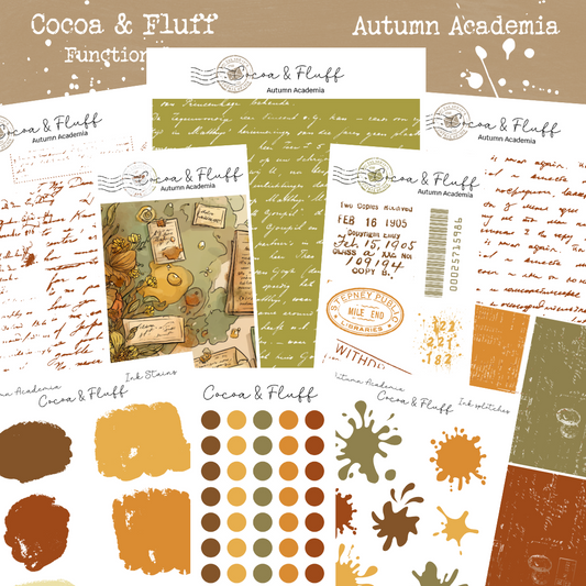 Functional Planner Stickers – Autumn Academia