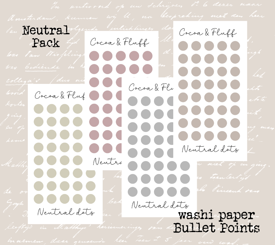 Bullet Point Stickers for Journals & Planners