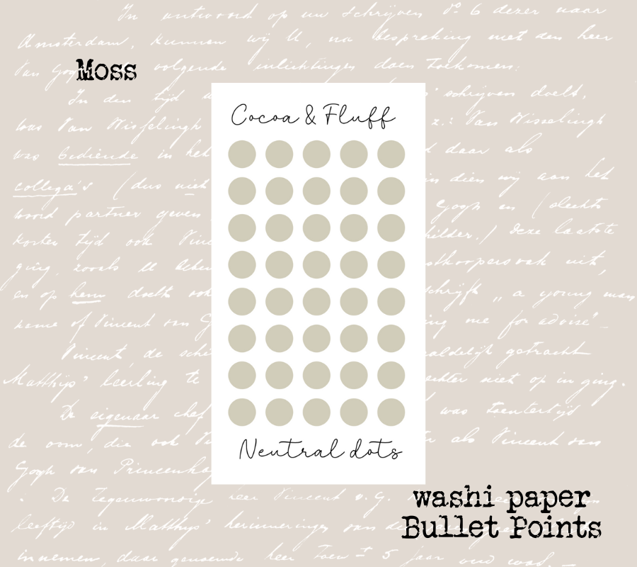 Bullet Point Stickers for Journals & Planners