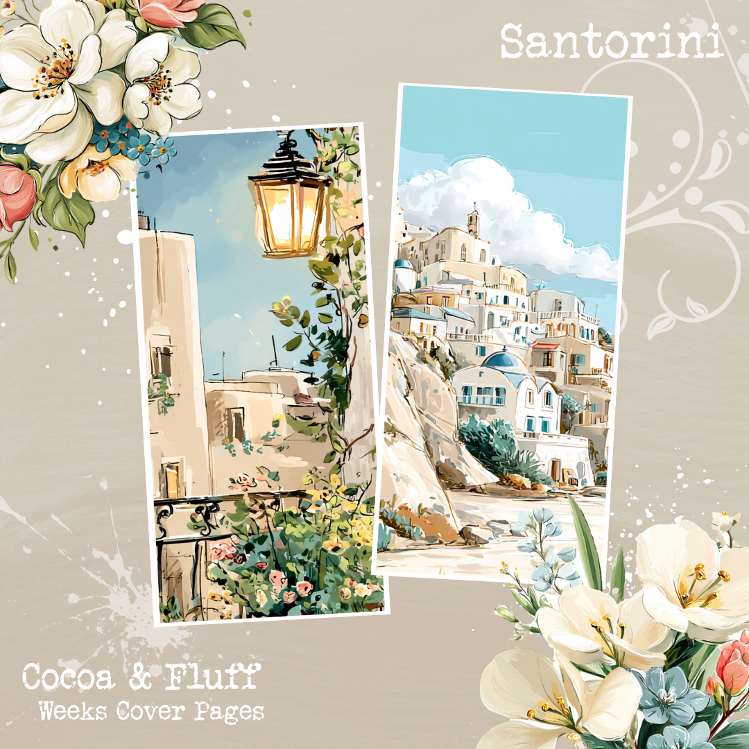 Weeks Cover Sheets - NEW ITEM - Santorini