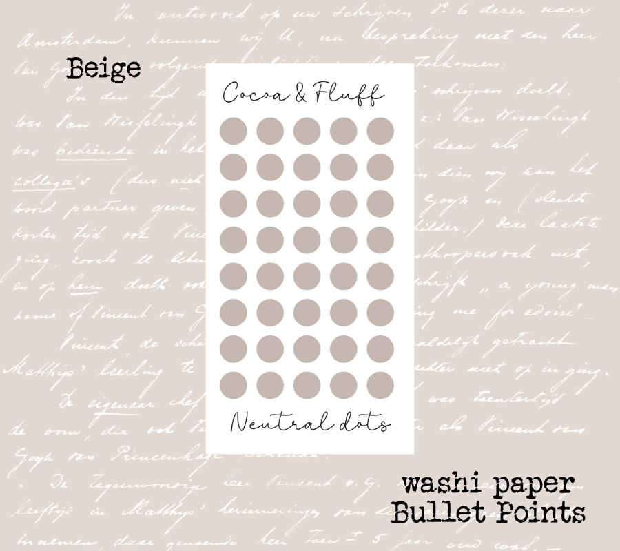 Bullet Point Stickers for Journals & Planners