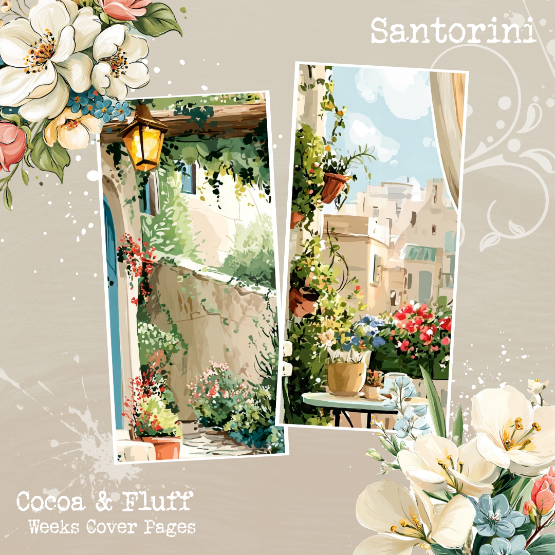 Weeks Cover Sheets - NEW ITEM - Santorini