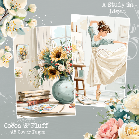 A5 Cover Sheets - NEW ITEM - A Study in Light