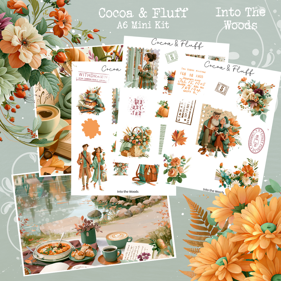 Into the Woods A6/personal size Journaling kit