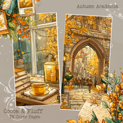 TN Cover Sheets - NEW ITEM - Autumn Academia