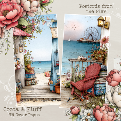 TN Cover Sheets - NEW ITEM - Postcards from The Pier