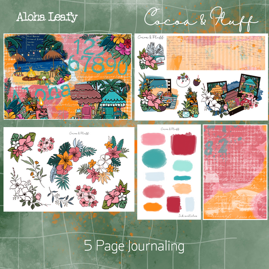 Aloha Leafy Journaling Kit