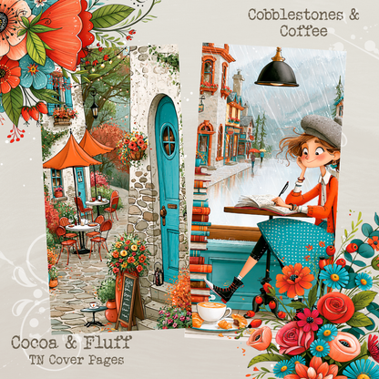 TN Cover Sheets - NEW ITEM - Cobblestones & Coffee