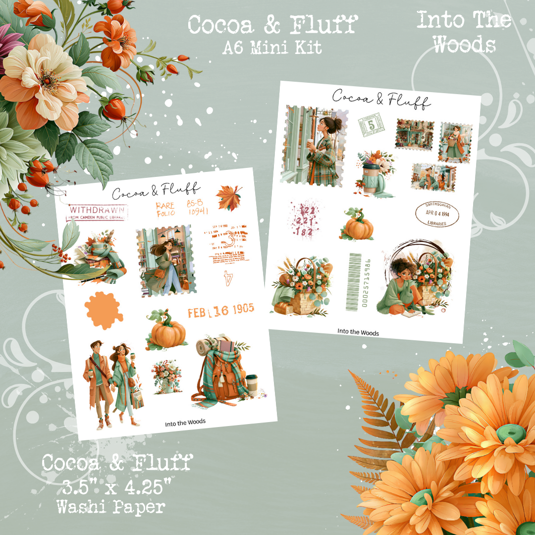 Into the Woods A6/personal size Journaling kit