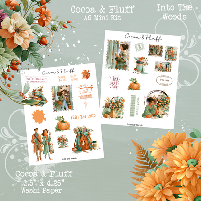 Into the Woods A6/personal size Journaling kit