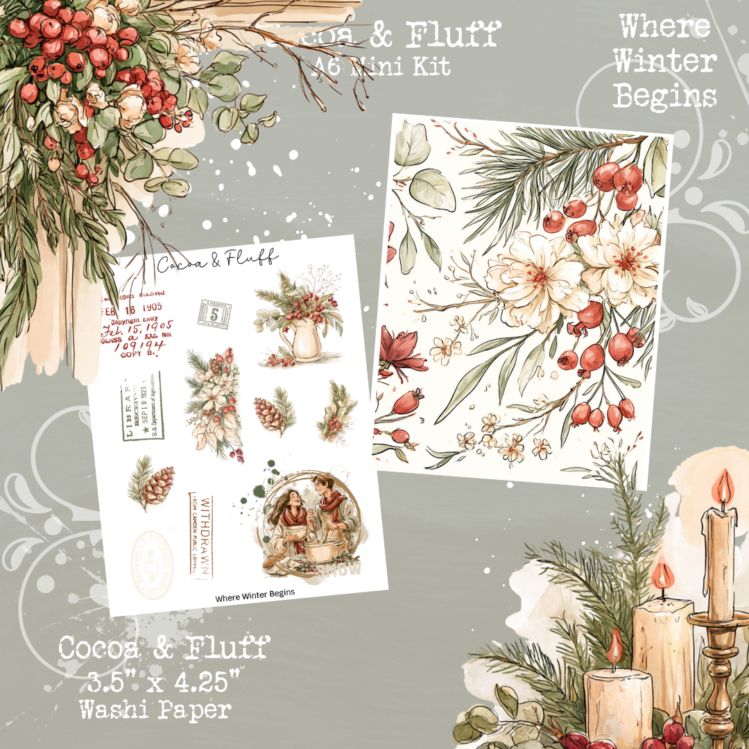 Where Winter Begins A6/personal size Journaling kit
