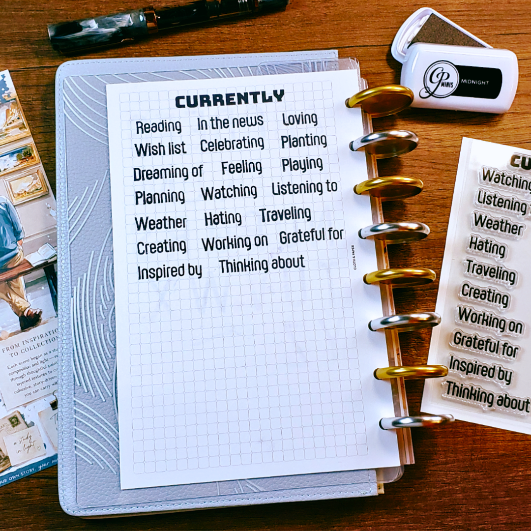 Currently Stamp Set | 4x6 Photopolymer Stamps