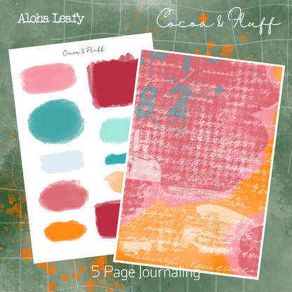 Aloha Leafy Journaling Kit