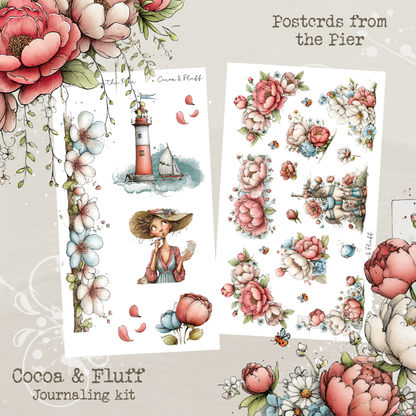 Postcards from the Pier | 12 Page Journaling Kit