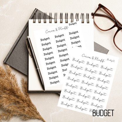 Fancy Fonts Planner Script Stickers