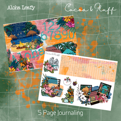 Aloha Leafy Journaling Kit