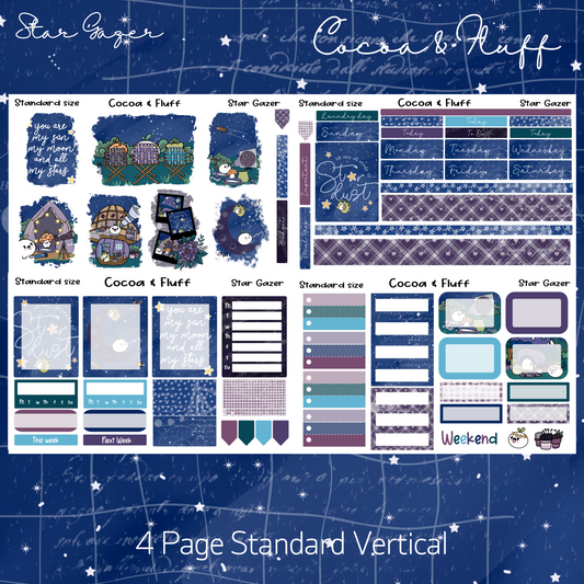 Star Gazer Standard Vertical Weekly Sticker Kit