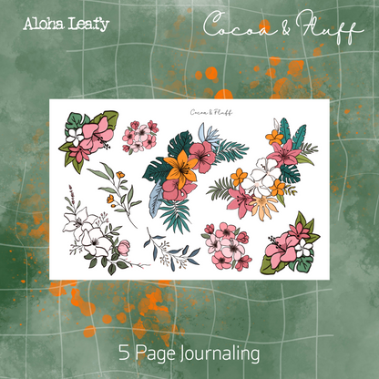 Aloha Leafy Journaling Kit