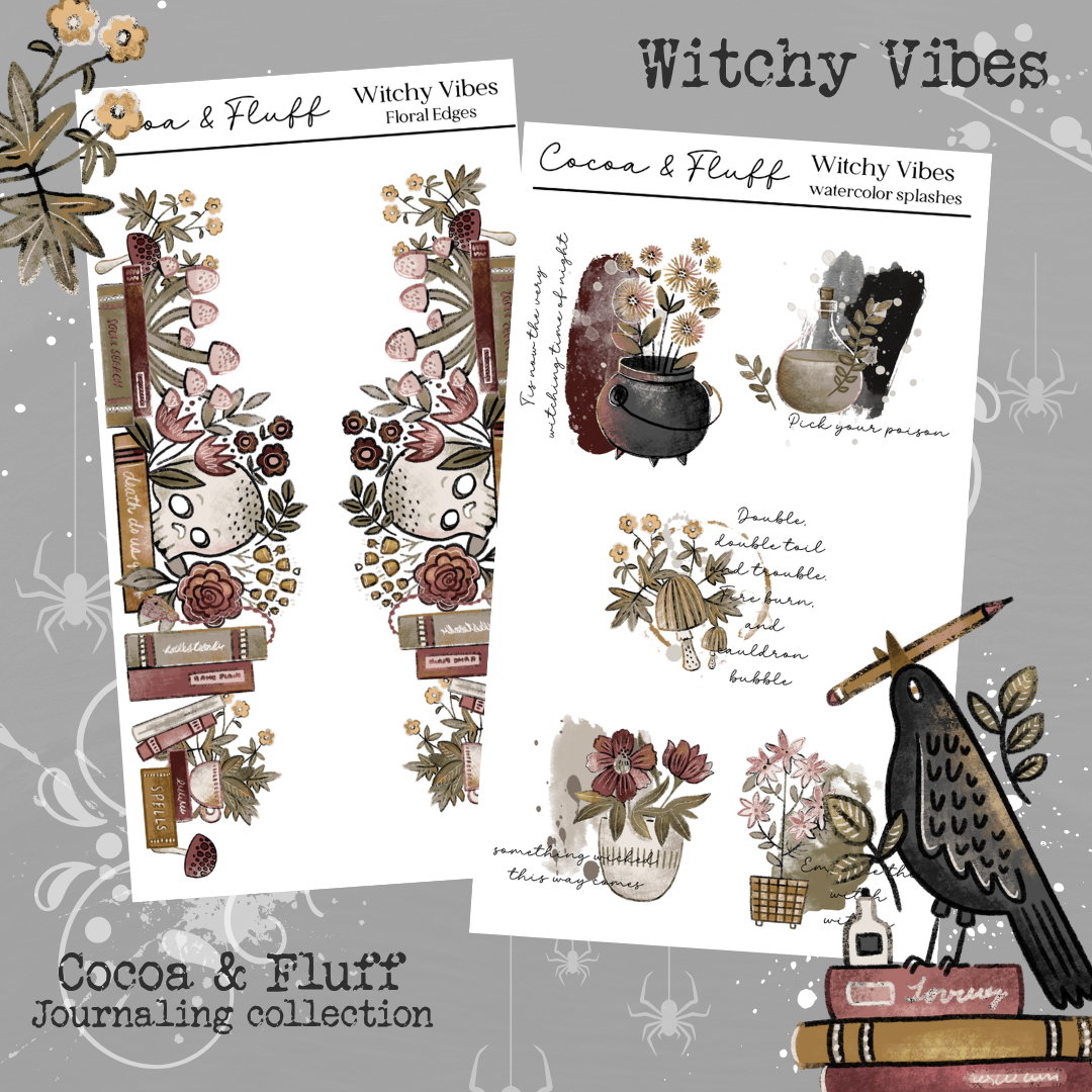 Witchy Vibes | 9 Page Journaling Kit