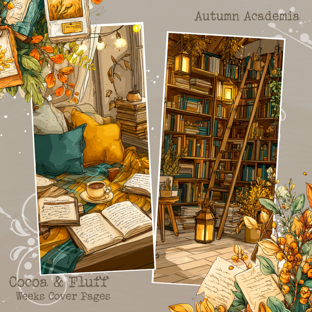 Weeks Cover Sheets - NEW ITEM - Autumn Academia