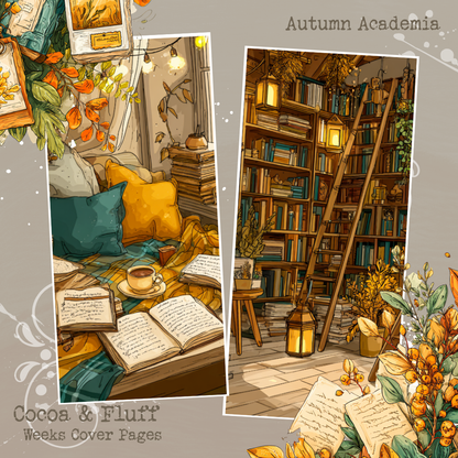 Weeks Cover Sheets - NEW ITEM - Autumn Academia