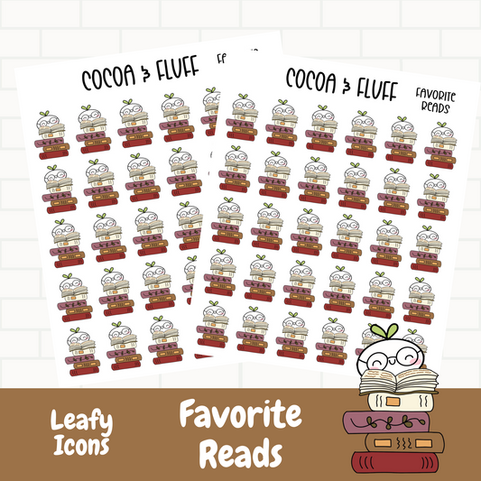 Favorite Reads Planner Icons