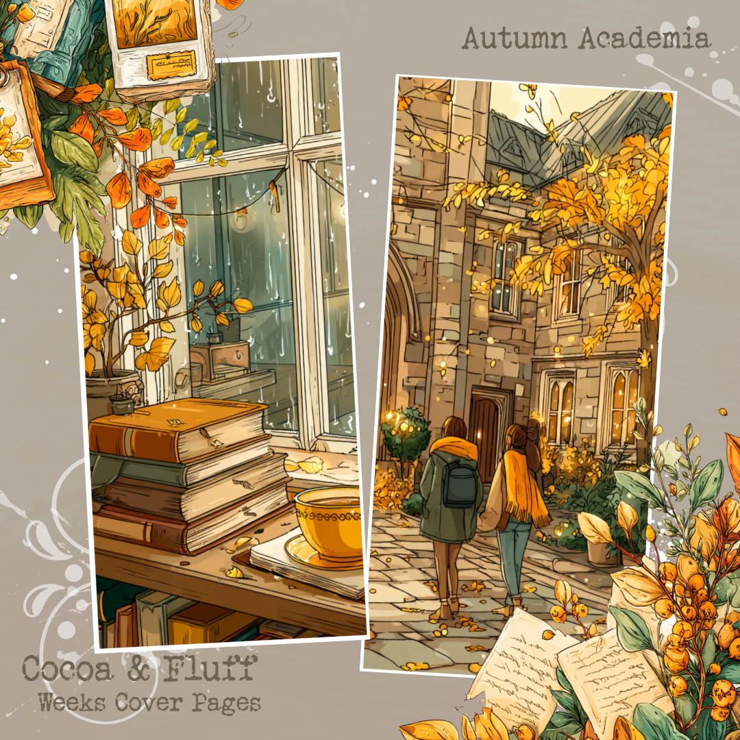 Weeks Cover Sheets - NEW ITEM - Autumn Academia