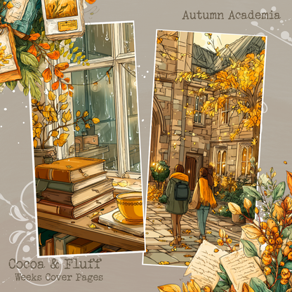 Weeks Cover Sheets - NEW ITEM - Autumn Academia