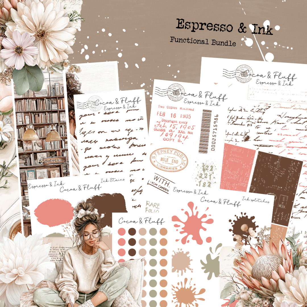 Functional Planner Stickers – Espresso & Ink