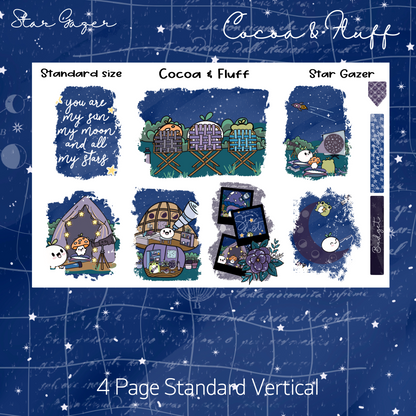 Star Gazer Standard Vertical Weekly Sticker Kit