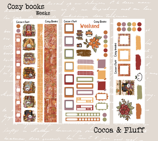 Cozy Books Hobonichi Weeks Weekly Sticker Kit