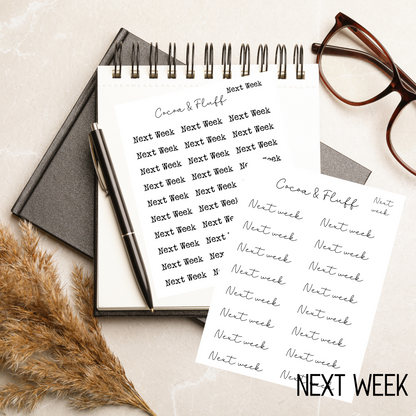 Fancy Fonts Planner Script Stickers