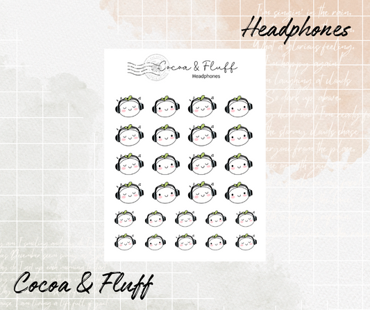 Headphones Leafy Planner Icons