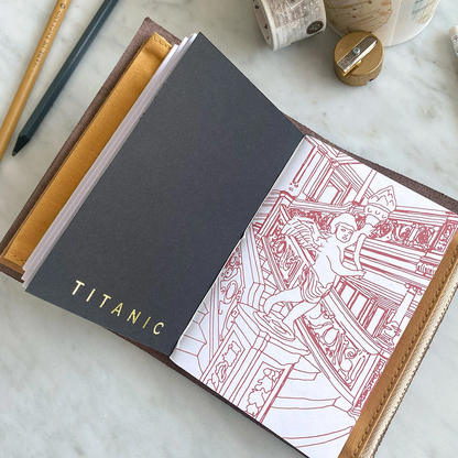 Titanic Leather Journal Traveler's Notebook