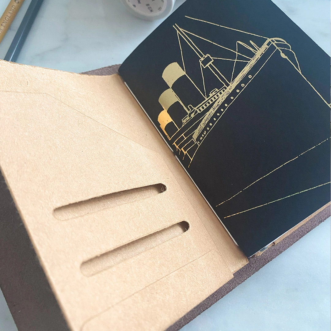 Titanic Leather Journal Traveler's Notebook