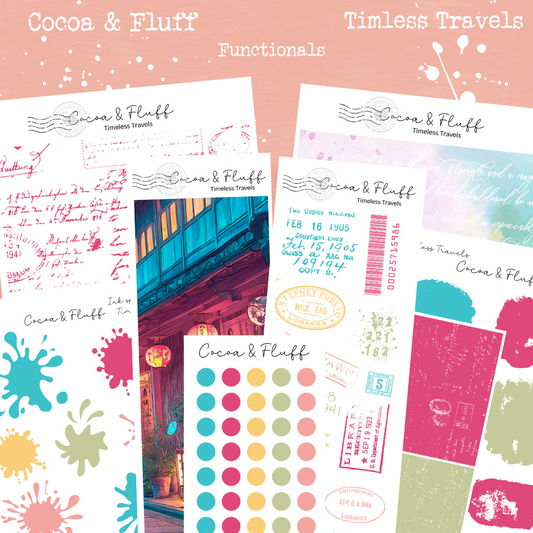 Functional Planner Stickers – Timeless Travels