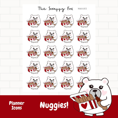 Chicken Nuggets Planner Icons
