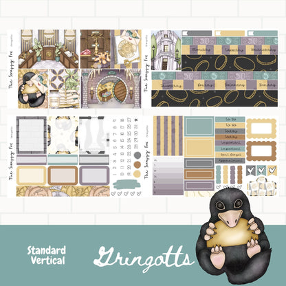 Wizard Bank Standard Vertical Weekly Sticker Kit