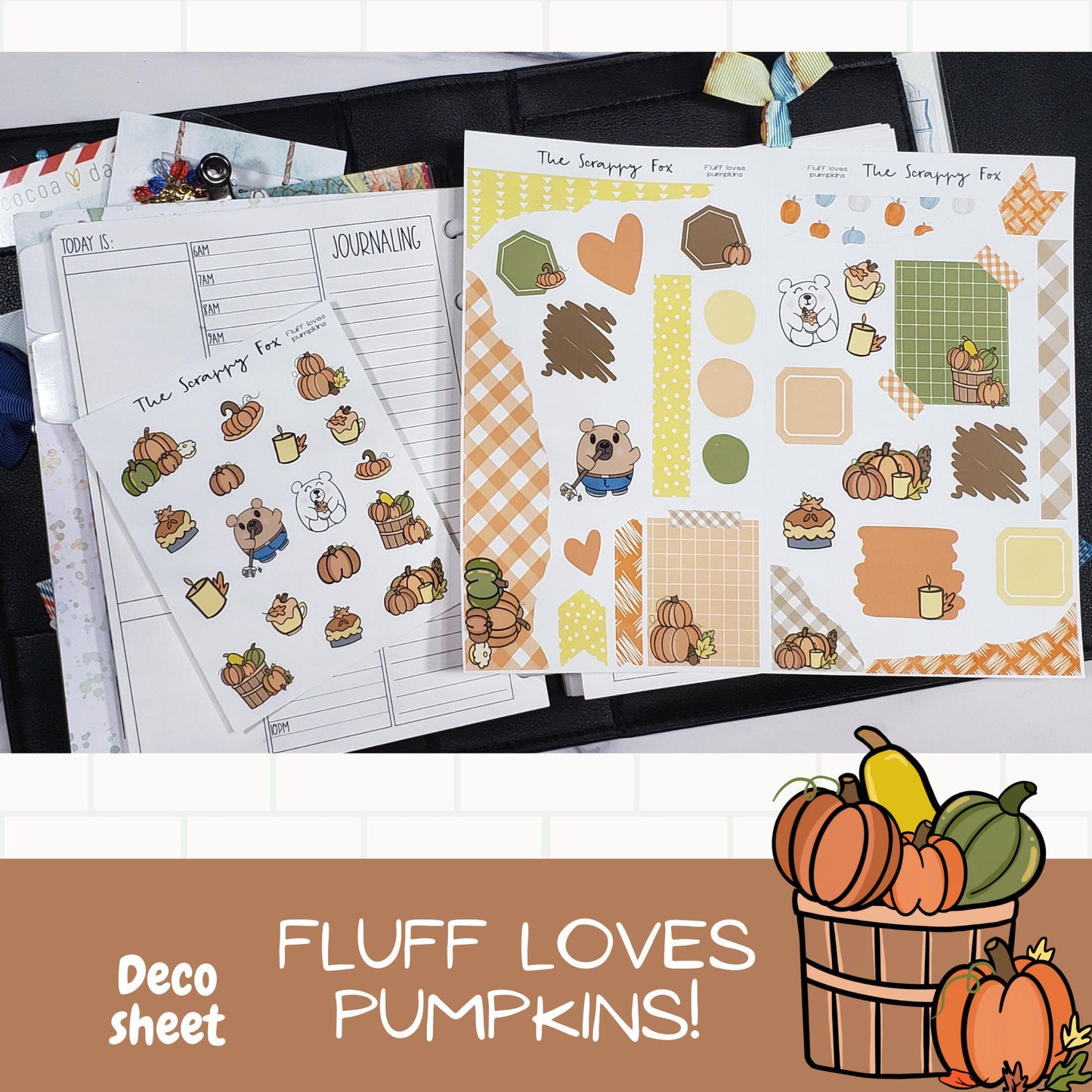 Fluff loves Pumpkins Journaling Bundle