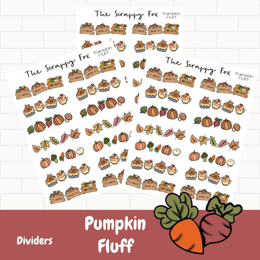 Pumpkin Fluff Dividers Sheet