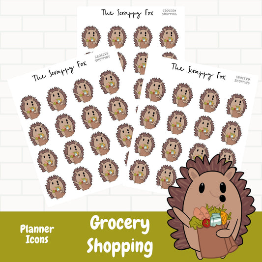 Grocery Shopping Planner Icons