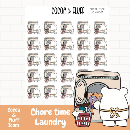 Chore Time Laundry Planner Icons