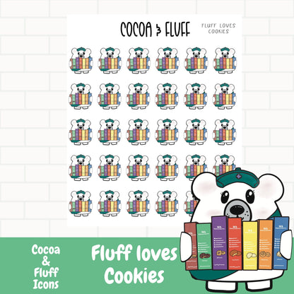 Fluff Loves Cookies Planner Icons