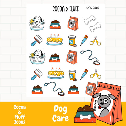 Dog Care Planner Icons